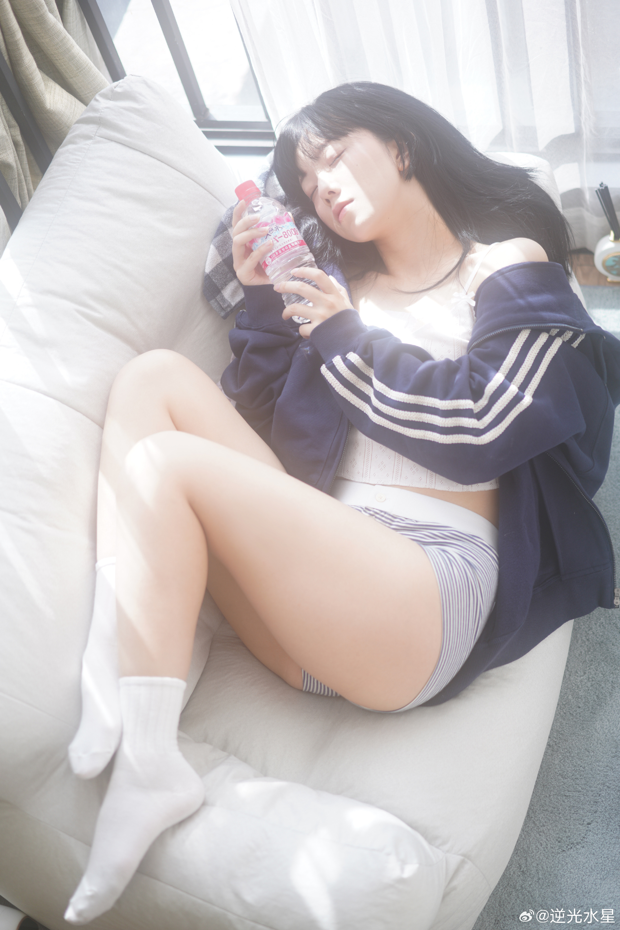 ×亚麻质地的少女@逆光水星 JK-第3张