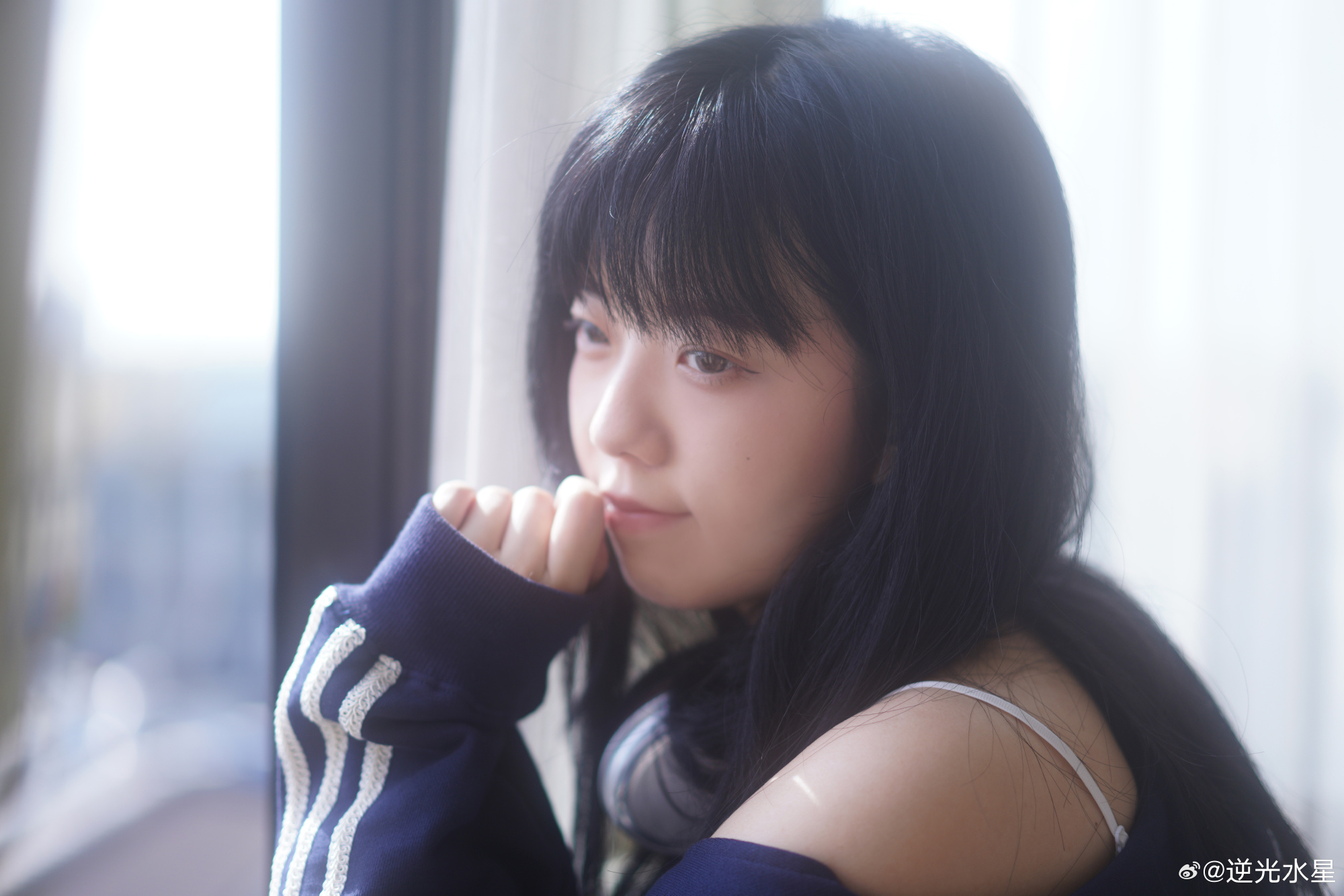 ×亚麻质地的少女@逆光水星 JK-第9张