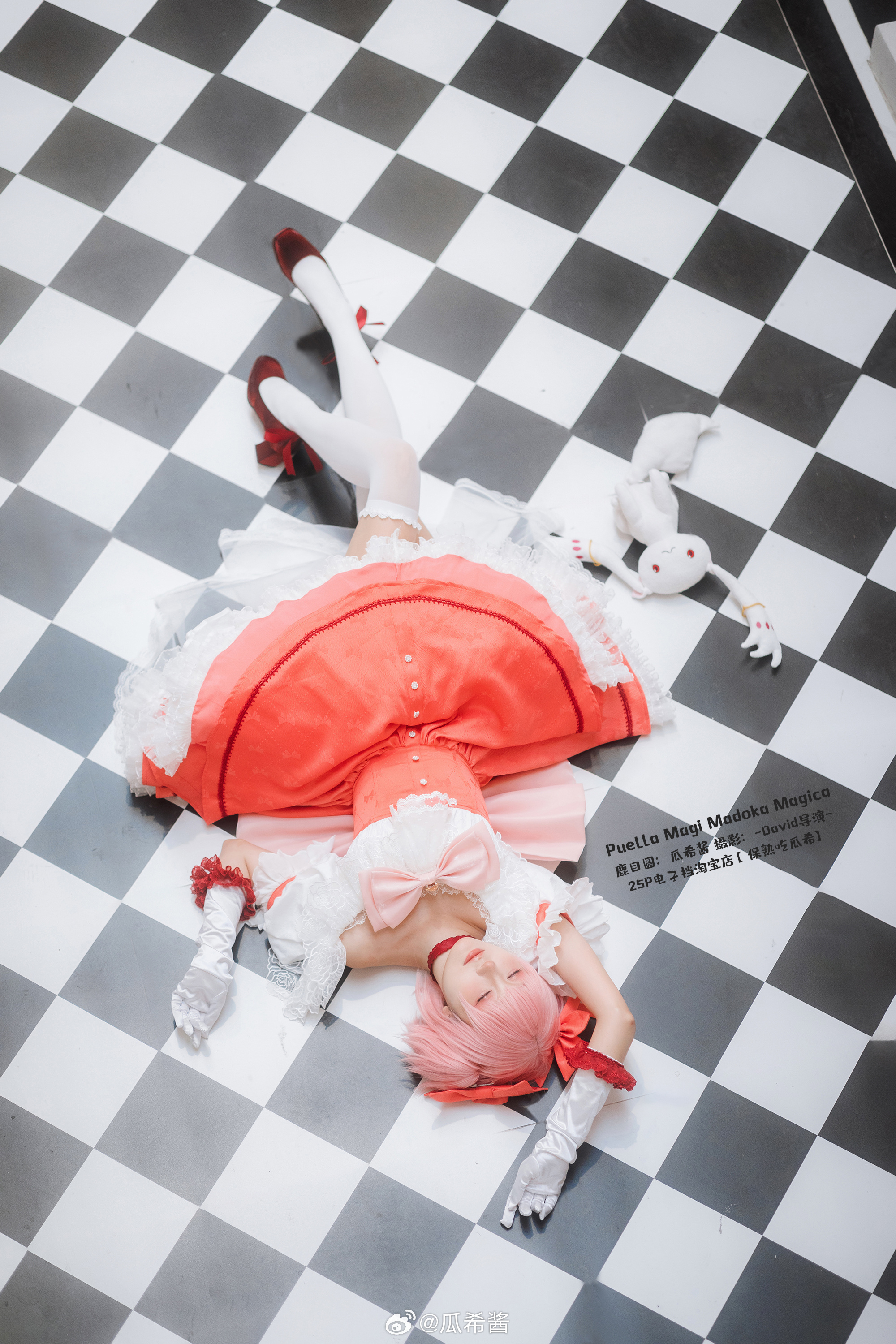 cosplay 魔法少女小圆 鹿目圆@瓜希酱 COSPLAY-第4张