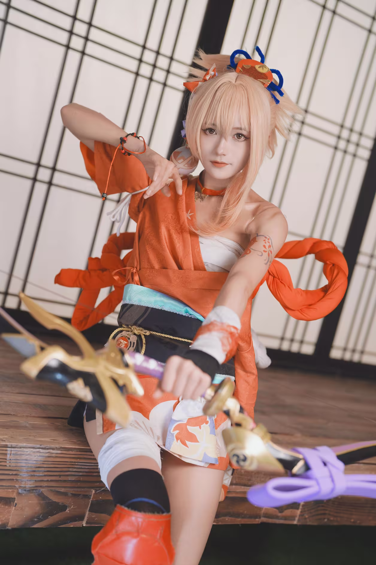 兔子演绎“我就说我就是宵宫”动漫风中热情绚烂