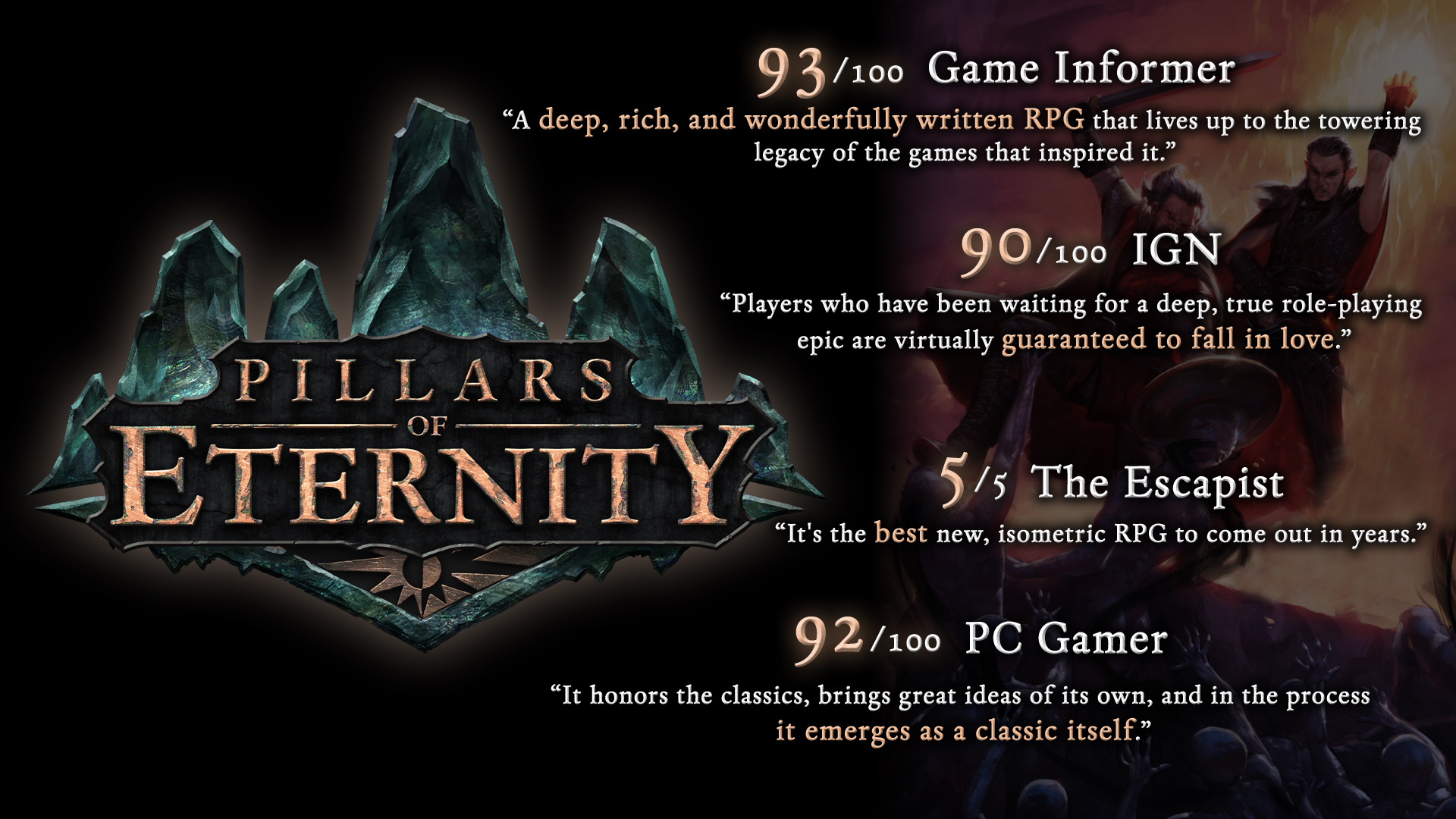 永恒之柱/Pillars of Eternity|官方原版英|支持键盘.鼠标|赠旧版带汉化
