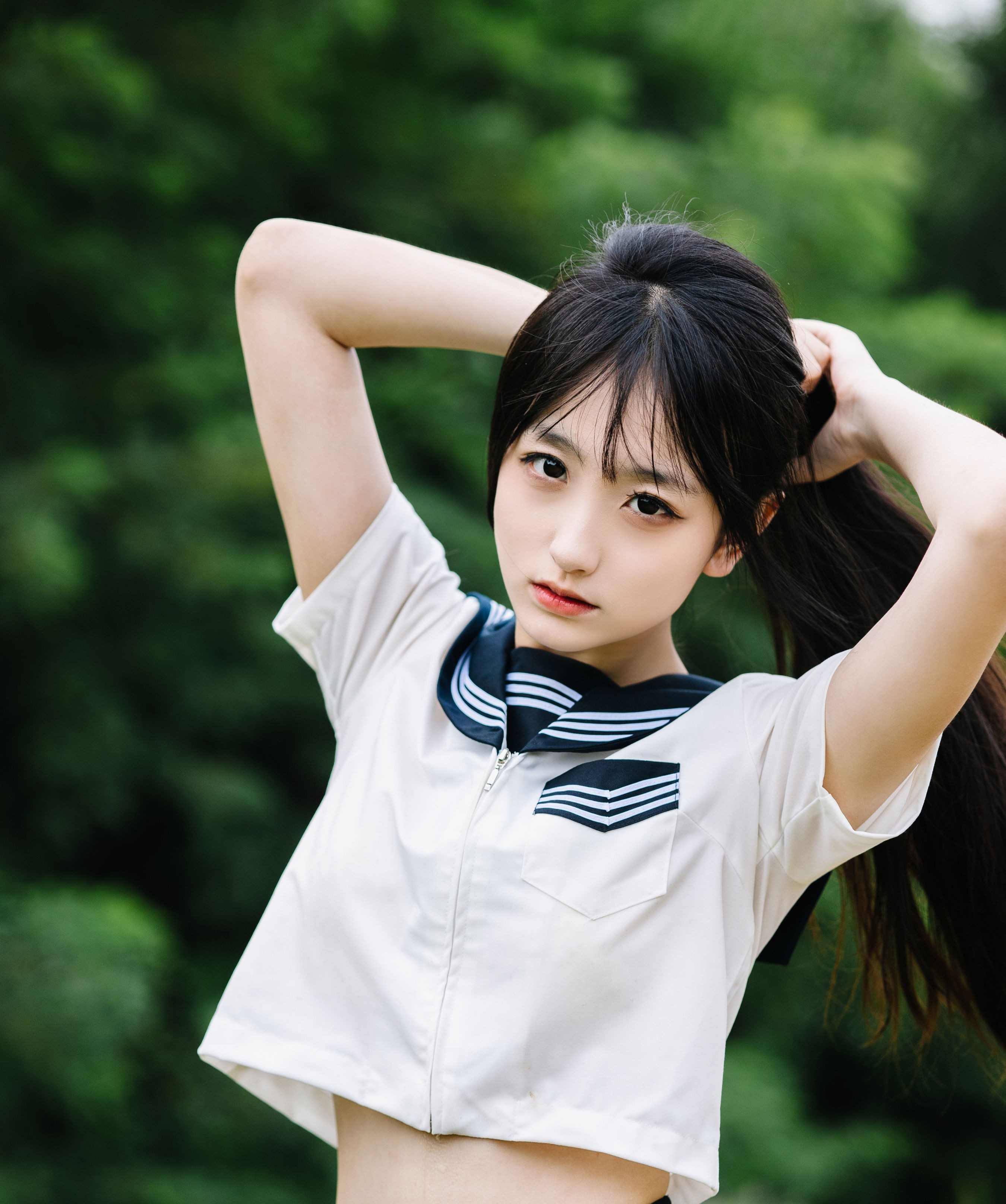 JK水少女_捏捏新酱 – 美图作品图片欣赏