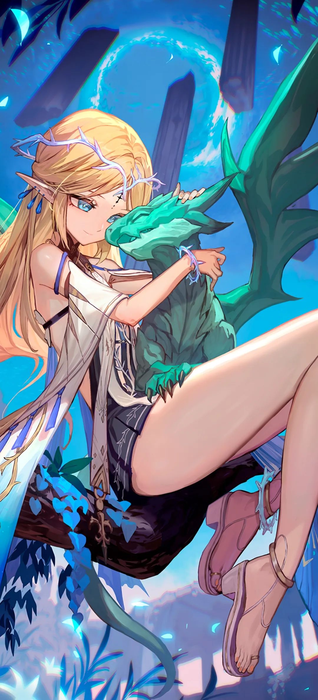 动漫壁纸 | 松烟墨染尽山河,独留白处是你眉眼轮廓