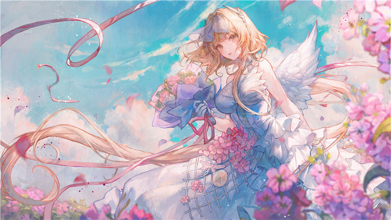 动漫婚纱花嫁少女角色主题图集原画插画线稿立绘图片素材美术资料(二期更新)[1243P-2.75G]