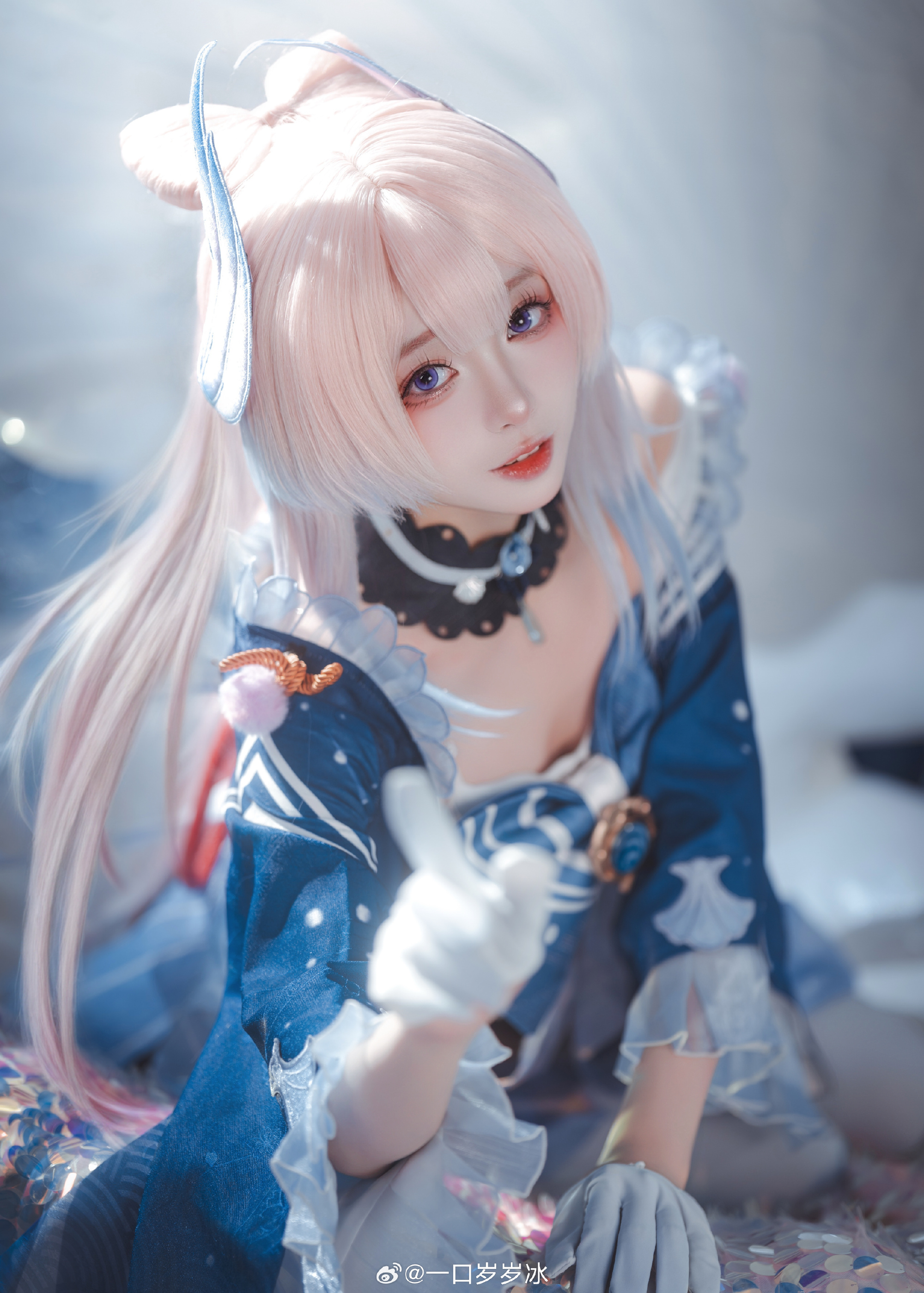 Cosplay｜千涛触月，沧海之约 原神 珊瑚宫心海@一口岁岁冰